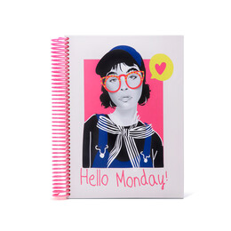 4nio - FS-0024 HELLO MONDAY SPİRAL DEFTER 4nio - FS-0024 HELLO MONDAY SPİRAL DEFTER