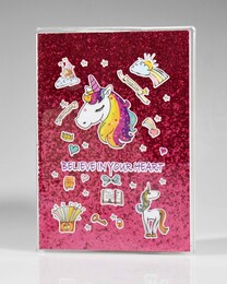 NIO-0004 FUŞYA UNICORN SİMLİ DEFTER - Thumbnail