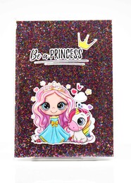 NIO-0004 KOYU PEMBE PRENSES SİMLİ DEFTER - Thumbnail