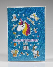 NIO-0004 MAVİ UNICORN SİMLİ DEFTER - Thumbnail