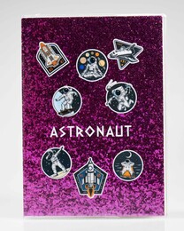 NIO-0004 MOR ASTRONOT SİMLİ DEFTER - Thumbnail