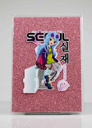 NIO-0004 PEMBE SEOUL SİMLİ DEFTER - Thumbnail