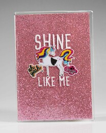 NIO-0004 PEMBE SHINE SİMLİ DEFTER - Thumbnail