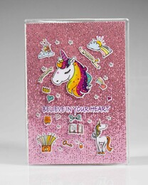 NIO-0004 PEMBE UNICORN SİMLİ DEFTER - Thumbnail