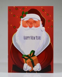 NIO-0006 KIRMIZI NOEL BABA YILBAŞI DEFTER - Thumbnail