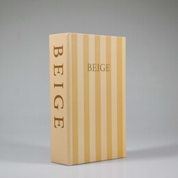 NIO-0014 BEIGE KİTAP KUTU - Thumbnail
