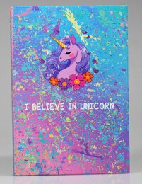 NIO-0023 ÇİÇEKLİ UNICORN DEFTER - Thumbnail