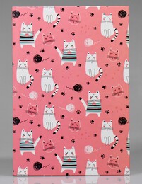 NIO-0023 PEMBE KEDİ DEFTER - Thumbnail