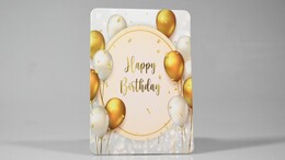 4nio - NIO-0025 BALON HAPPY BIRTHDAY KARPOSTAL