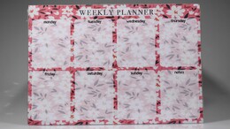 4nio - NIO-0026 KIRMIZI ÇİÇEKLİ PLANLAYICI