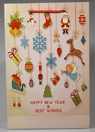 4nio - NIO-0030 YILBAŞI DESENLİ KARTON POŞET