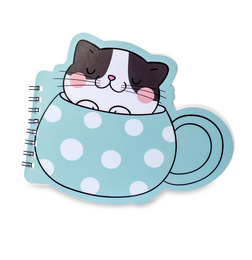 4nio - NIO-0041 BARDAKTA KEDİ ŞEKİLLİ DEFTER