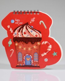 4nio - NIO-0041 CUPCAKE ŞEKİLLİ YILBAŞI NOT DEFTER