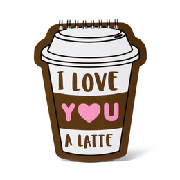 4nio - NIO-0041 KAHVE BARDAĞI ŞEKİLLİ DEFTER