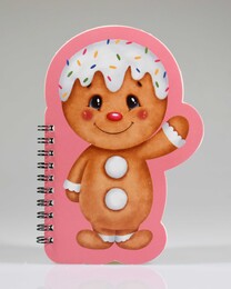 4nio - NIO-0041 KURABİYE ADAM ŞEKİLLİ YILBAŞI NOT DEFTER