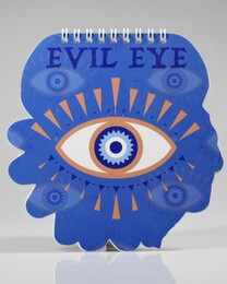 4nio - NIO-0041 MAVİ GÖZ ŞEKİLLİ DEFTER