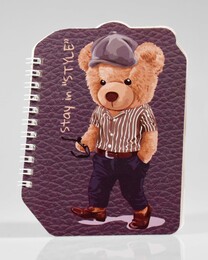 4nio - NIO-0041 STİL AYI ŞEKİLLİ DEFTER