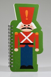 4nio - NIO-0041 YEŞİL KURŞUN ASKER ŞEKİLLİ YILBAŞI NOT DEFTER