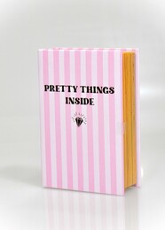 4nio - NIO-0042 PEMBE ÇİZGİ KÜÇÜK KUTU