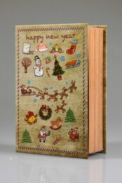 4nio - NIO-0043 BEJ KARIŞIK YILBAŞI KÜÇÜK KUTU