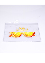 4nio - NIO-0053 PORTAKAL ŞEFFAF ÇANTA