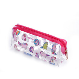 4nio - NIO-0055 UNICORN PEMBE ŞEFFAF KALEMLİK 4nio - NIO-0055 UNICORN PEMBE ŞEFFAF KALEMLİK