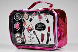 4nio - NIO-0058 FUŞYA MAKYAJ ŞEFFAF ÇANTA