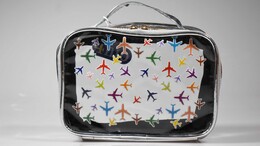 4nio - NIO-0058 GRİ UÇAK ŞEFFAF ÇANTA