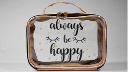 4nio - NIO-0058 HOLOGRAM ALWAS BE HAPPY ŞEFFAF ÇANTA