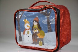 4nio - NIO-0058 KARDAN ADAM SİMLİ ŞEFFAF ÇANTA