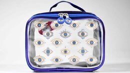 4nio - NIO-0058 MAVİ GÖZ ŞEFFAF ÇANTA