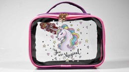 4nio - NIO-0058 MOR MAGICAL ŞEFFAF ÇANTA