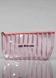 4nio - NIO-0062 PEMBE ÇİZGİLİ ŞEFFAF ÇANTA 4nio - NIO-0062 PEMBE ÇİZGİLİ ŞEFFAF ÇANTA