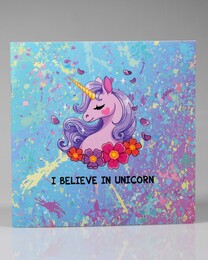 NIO-0070 ÇİÇEKLİ UNICORN DEFTER - Thumbnail