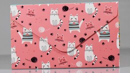 4nio - NIO-0071 KEDİ ORTA ZARF DEFTER