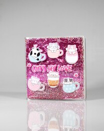 NIO-0077 KEDİ SİMLİ SULU DEFTER - Thumbnail