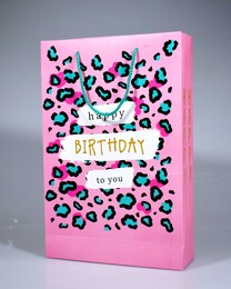 4nio - NIO-0106 PEMBE LEOPAR KARTON POŞET