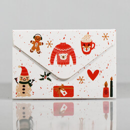 NIO-0138 KIRMIZI KAZAK KÜÇÜK ZARF DEFTER - Thumbnail