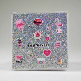 4nio - NIO-0140 GRİ PINK SİMLİ DEFTER