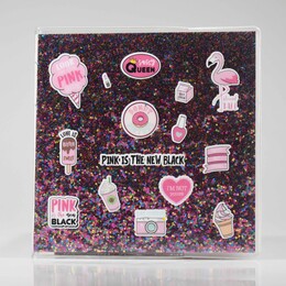 4nio - NIO-0140 KOYU PEMBE PINK SİMLİ DEFTER