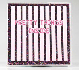 4nio - NIO-0140 KOYU PEMBE PRETTY SİMLİ DEFTER