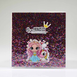 4nio - NIO-0140 KOYU PEMBE PRINCES SİMLİ DEFTER
