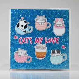 4nio - NIO-0140 MAVİ KEDİLER SİMLİ DEFTER