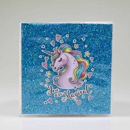4nio - NIO-0140 MAVİ MAGICAL UNICORN SİMLİ DEFTER
